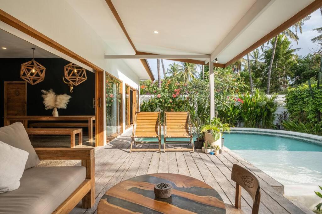 Willa Designer New 3Bdr - Lush Garden+Pool Gili Trawangan Zewnętrze zdjęcie